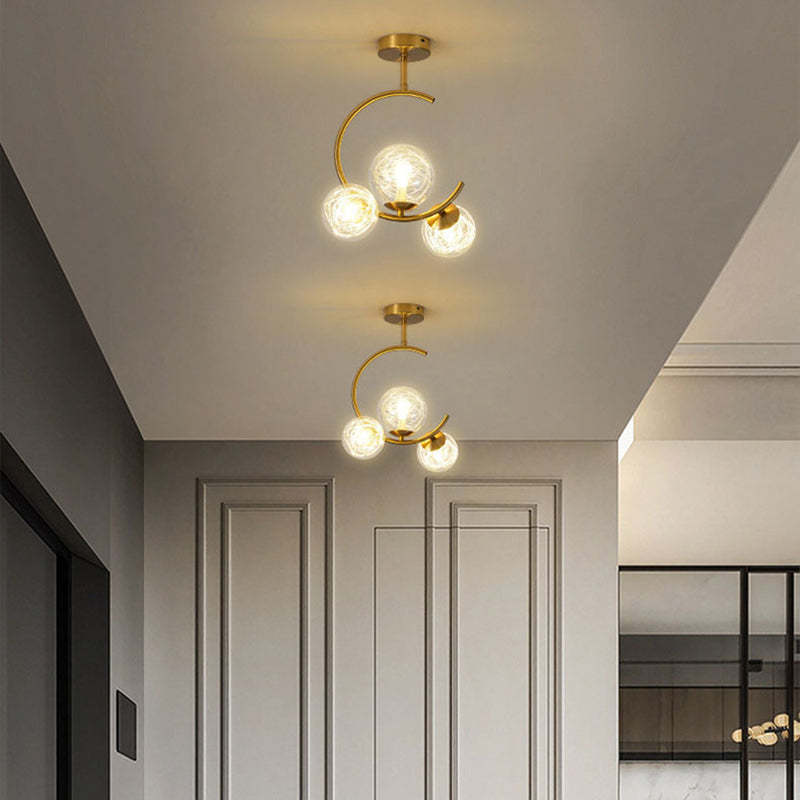 Scandinavian Aluminum Globe Ceiling Light