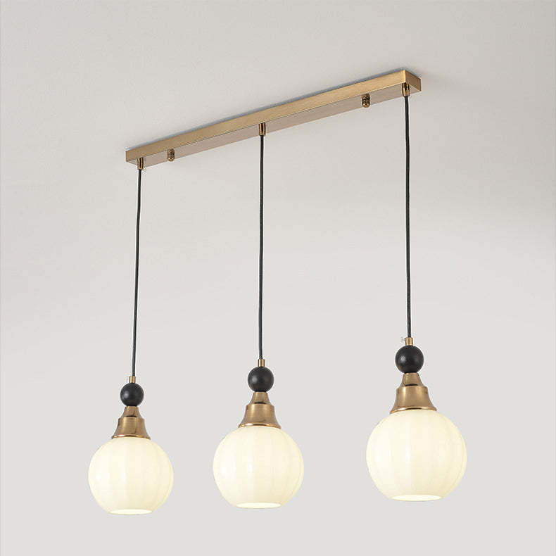 Chinese Glass Solid Wood Iron Copper Branching Chandelier