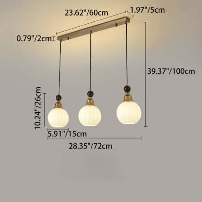 Chinese Glass Solid Wood Iron Copper Branching Chandelier