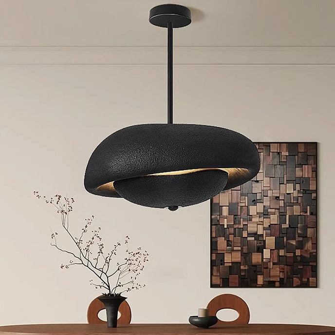 Japanese Resin Irregular Round Chandelier