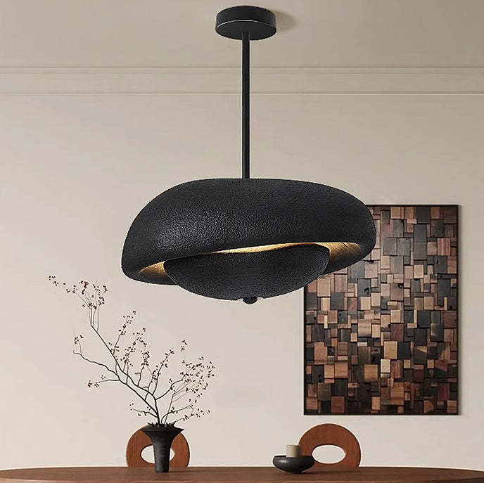 Japanese Resin Irregular Round Chandelier