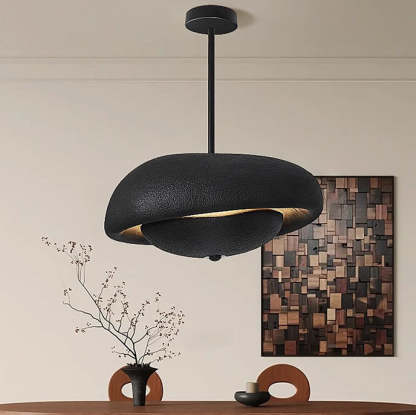 Japanese Resin Irregular Round Chandelier