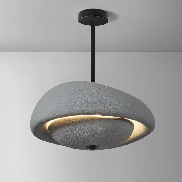 Japanese Resin Irregular Round Chandelier