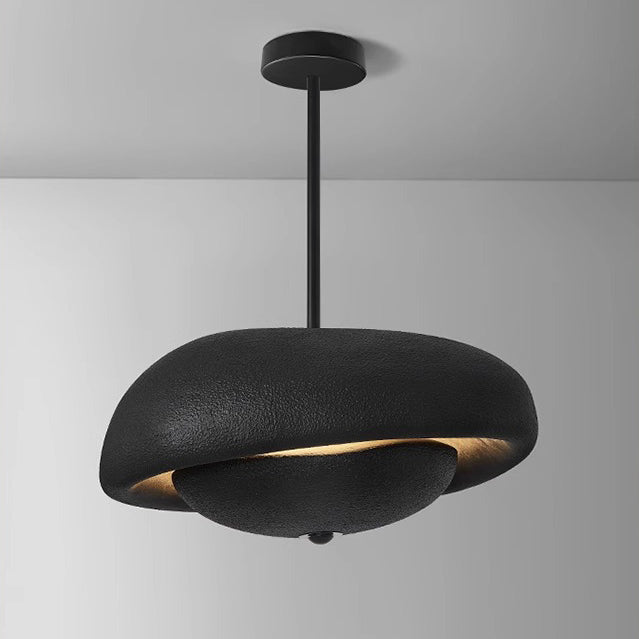 Japanese Resin Irregular Round Chandelier