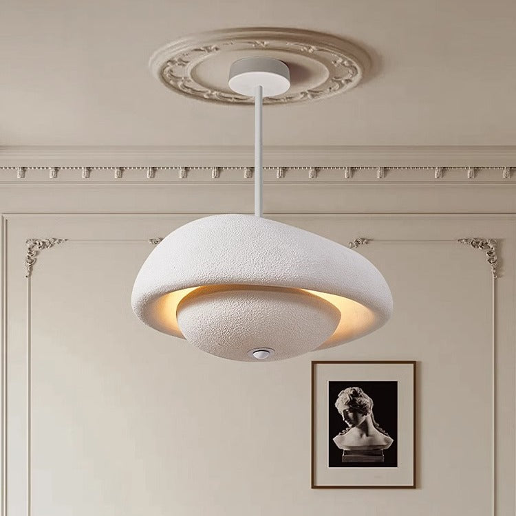 Japanese Resin Irregular Round Chandelier