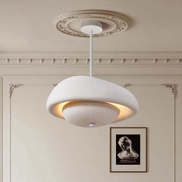 Japanese Resin Irregular Round Chandelier