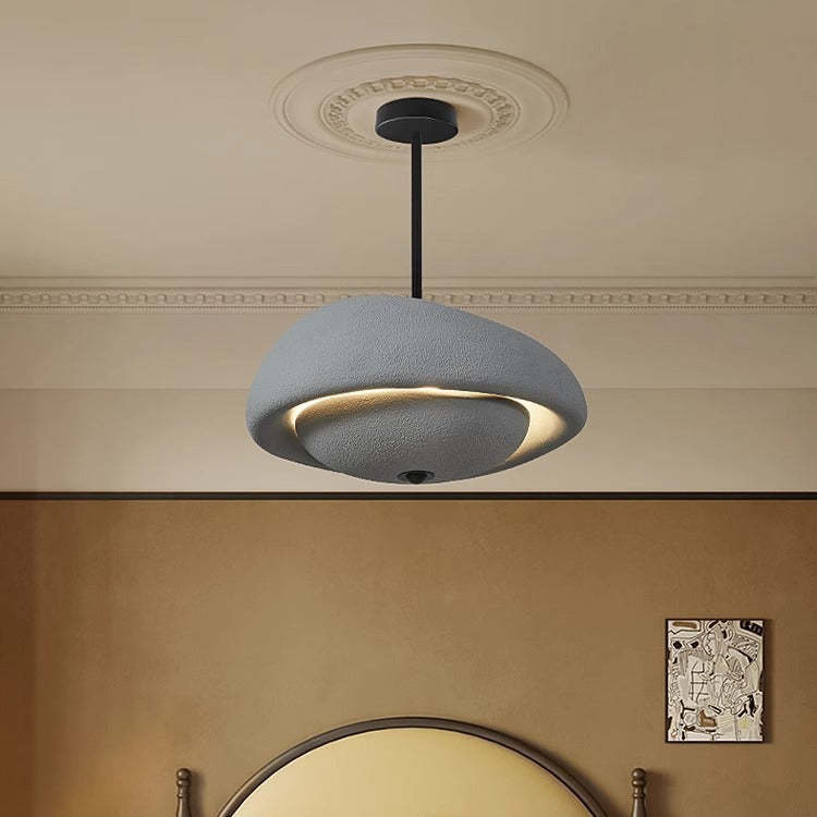 Japanese Resin Irregular Round Chandelier