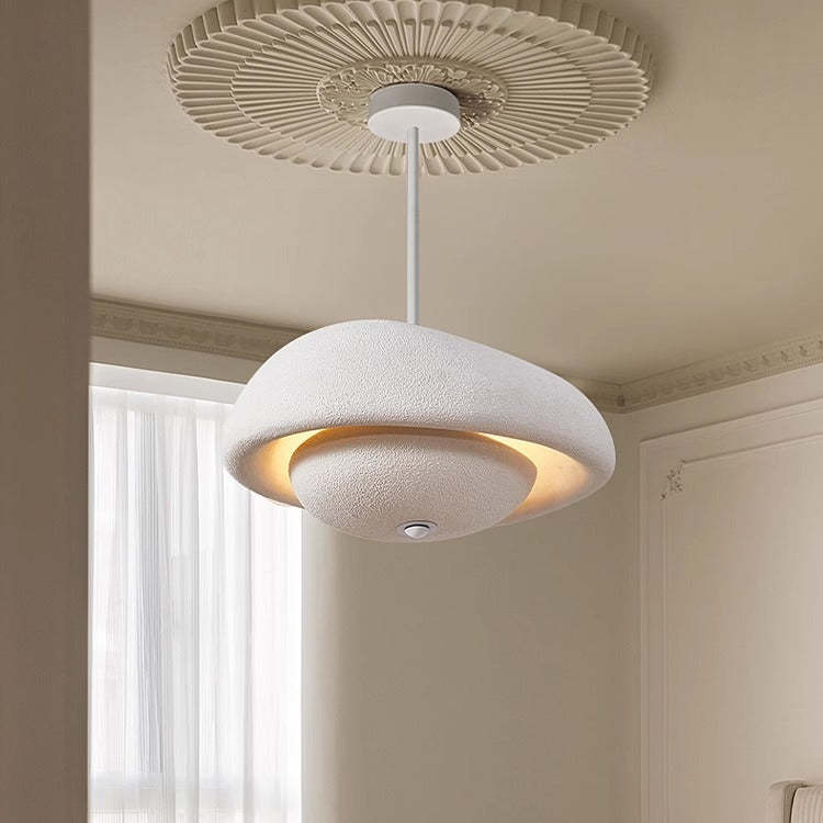Japanese Resin Irregular Round Chandelier
