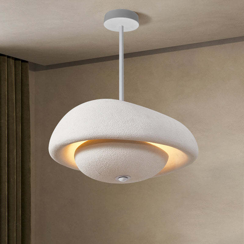 Japanese Resin Irregular Round Chandelier