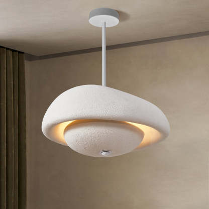Japanese Resin Irregular Round Chandelier