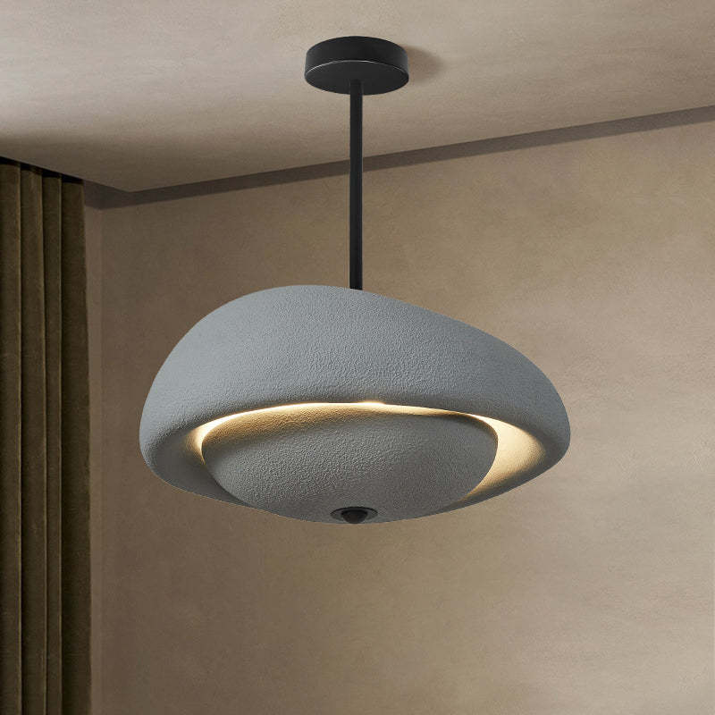 Japanese Resin Irregular Round Chandelier