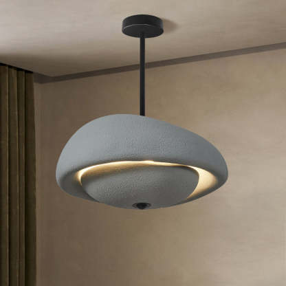 Japanese Resin Irregular Round Chandelier