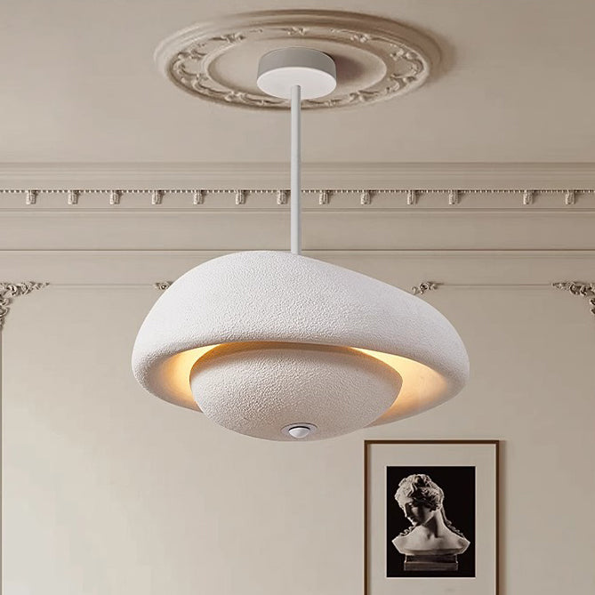 Japanese Resin Irregular Round Chandelier