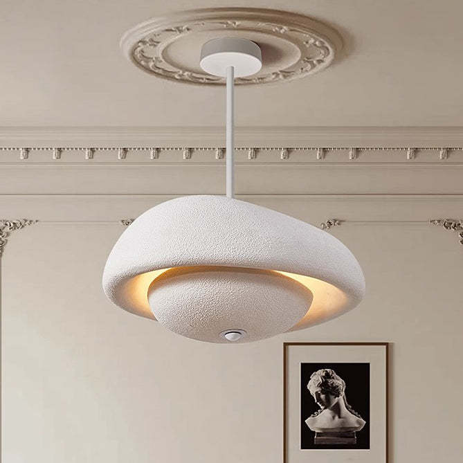 Japanese Resin Irregular Round Chandelier