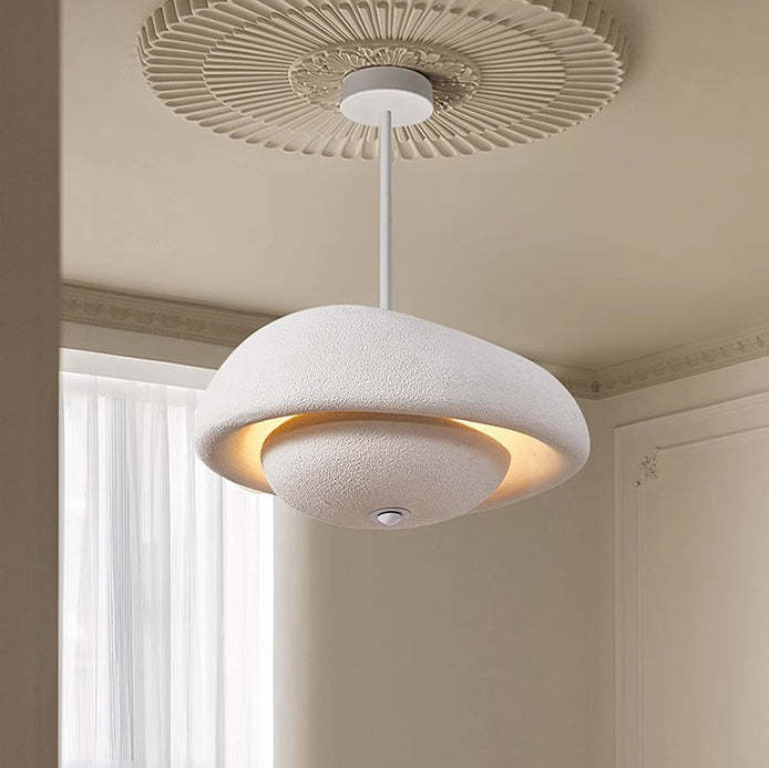 Japanese Resin Irregular Round Chandelier