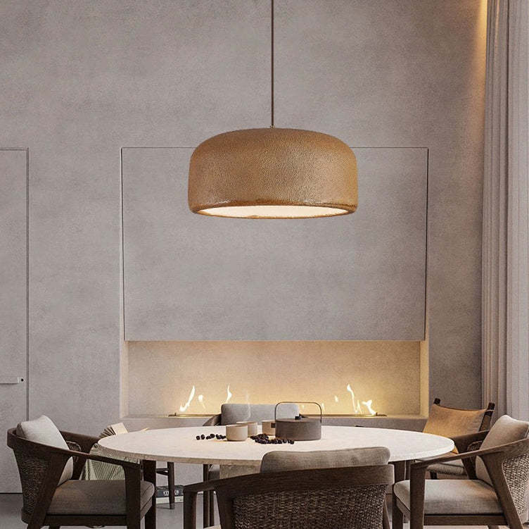Japanese Resin Dome Pendant Light — White / 220V-240V For UK/AU