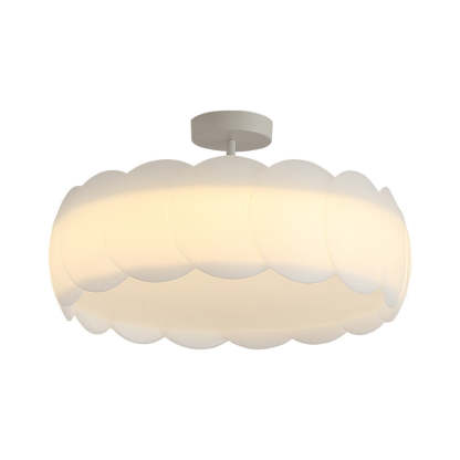 Contemporary Metal Round Wave LED Ceiling Light