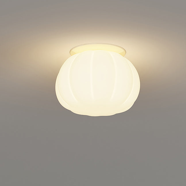 Minimalist Iron Pumpkin LED Ceiling Light