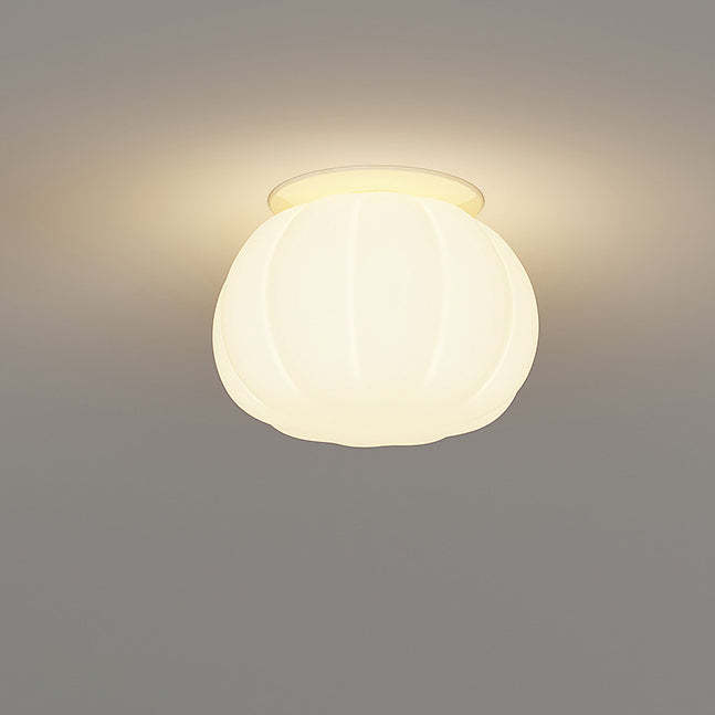 Minimalist Iron Pumpkin LED Ceiling Light