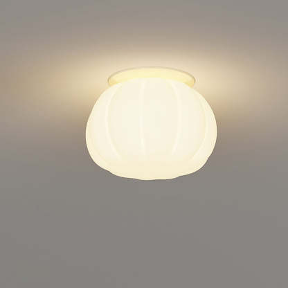 Minimalist Iron Pumpkin LED Ceiling Light