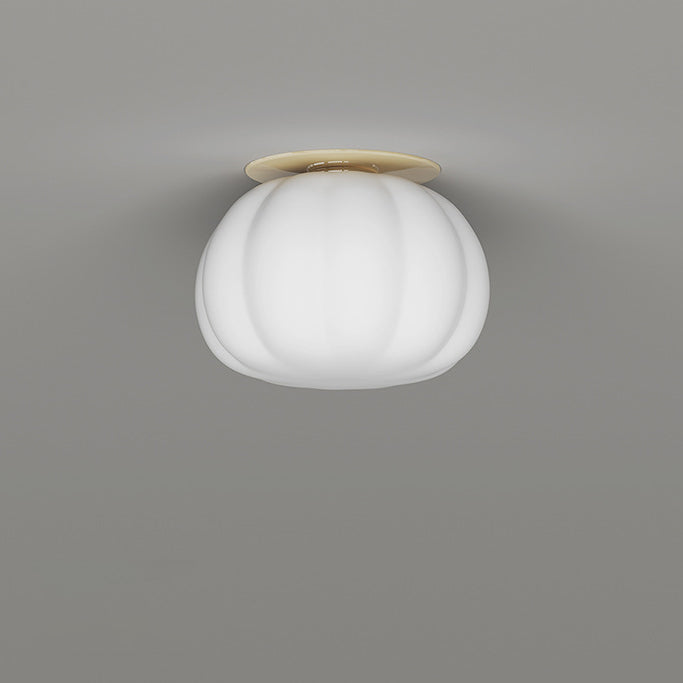 Minimalist Iron Pumpkin LED Ceiling Light
