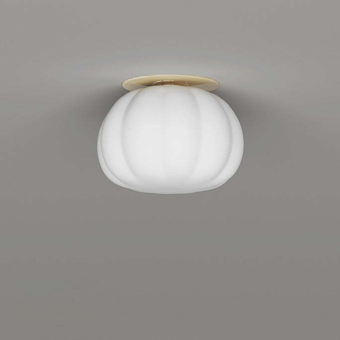Minimalist Iron Pumpkin LED Ceiling Light