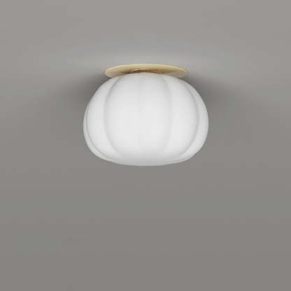 Minimalist Iron Pumpkin LED Ceiling Light