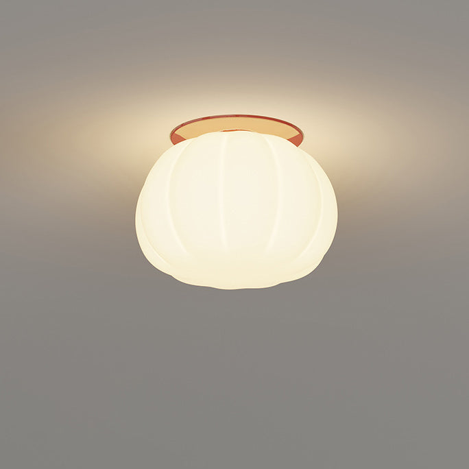 Minimalist Iron Pumpkin LED Ceiling Light