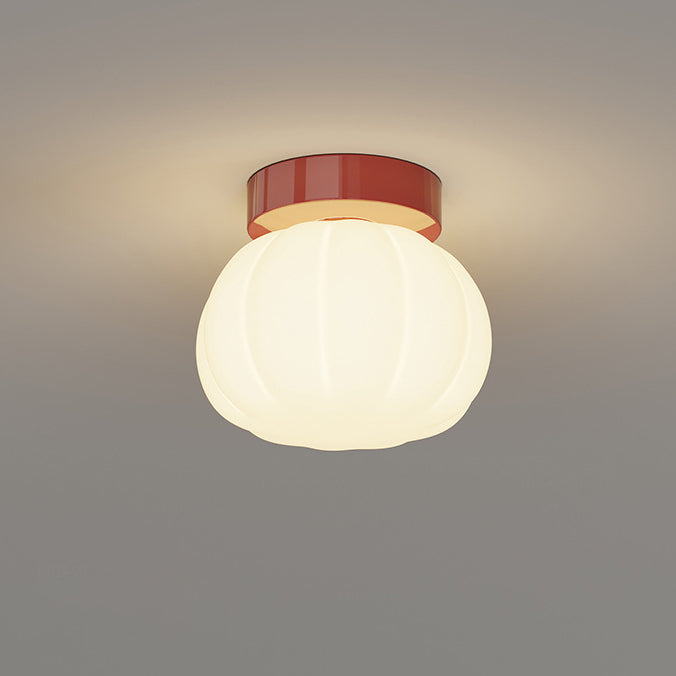 Minimalist Iron Pumpkin LED Ceiling Light
