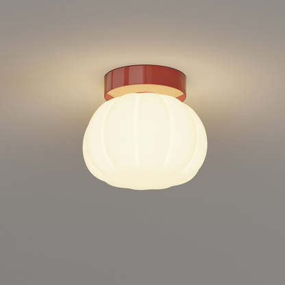 Minimalist Iron Pumpkin LED Ceiling Light