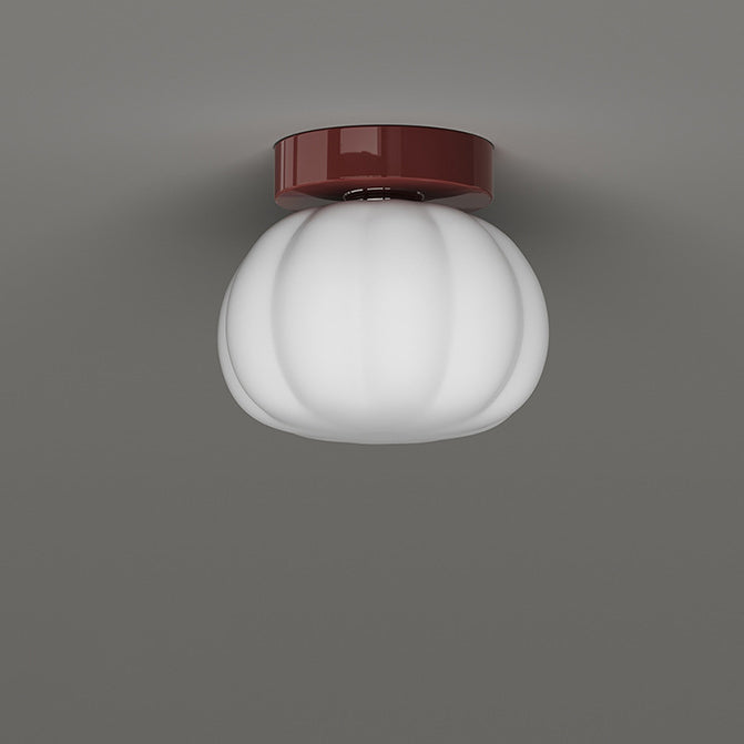 Minimalist Iron Pumpkin LED Ceiling Light