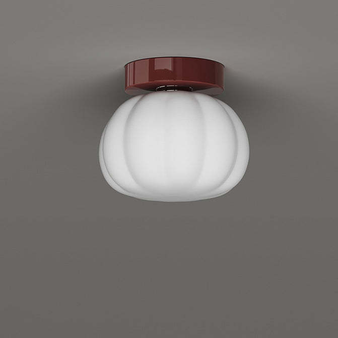 Minimalist Iron Pumpkin LED Ceiling Light