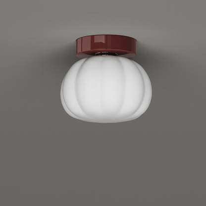 Minimalist Iron Pumpkin LED Ceiling Light