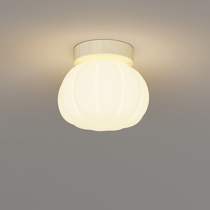 Minimalist Iron Pumpkin LED Ceiling Light