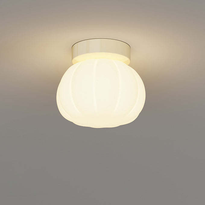 Minimalist Iron Pumpkin LED Ceiling Light