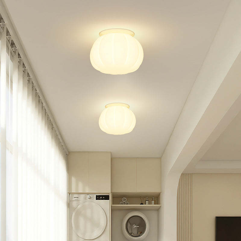 Minimalist Iron Pumpkin LED Ceiling Light