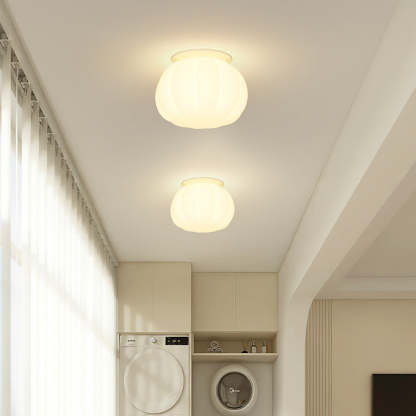 Minimalist Iron Pumpkin LED Ceiling Light