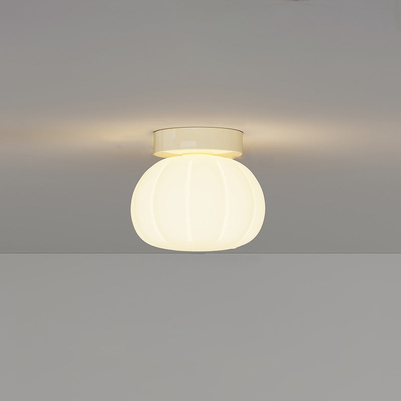 Minimalist Iron Pumpkin LED Ceiling Light