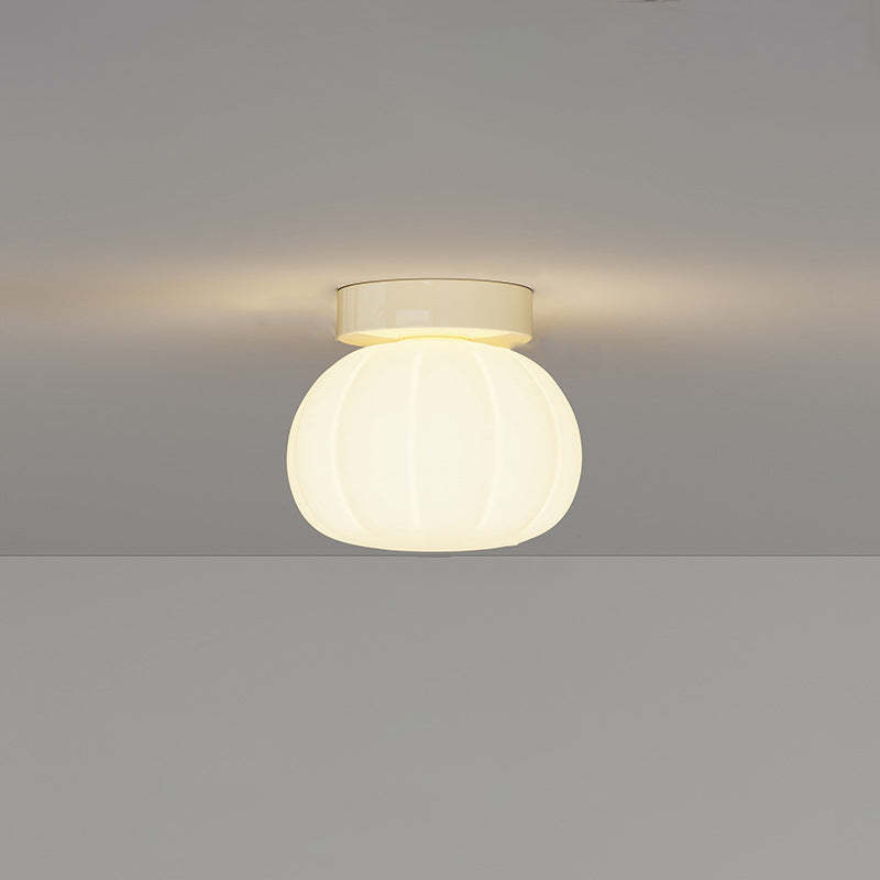 Minimalist Iron Pumpkin LED Ceiling Light