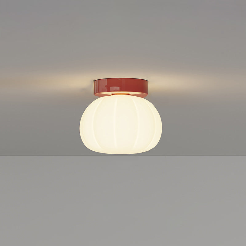 Minimalist Iron Pumpkin LED Ceiling Light