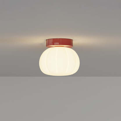 Minimalist Iron Pumpkin LED Ceiling Light