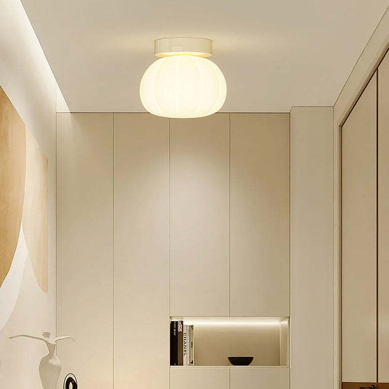 Minimalist Iron Pumpkin LED Ceiling Light