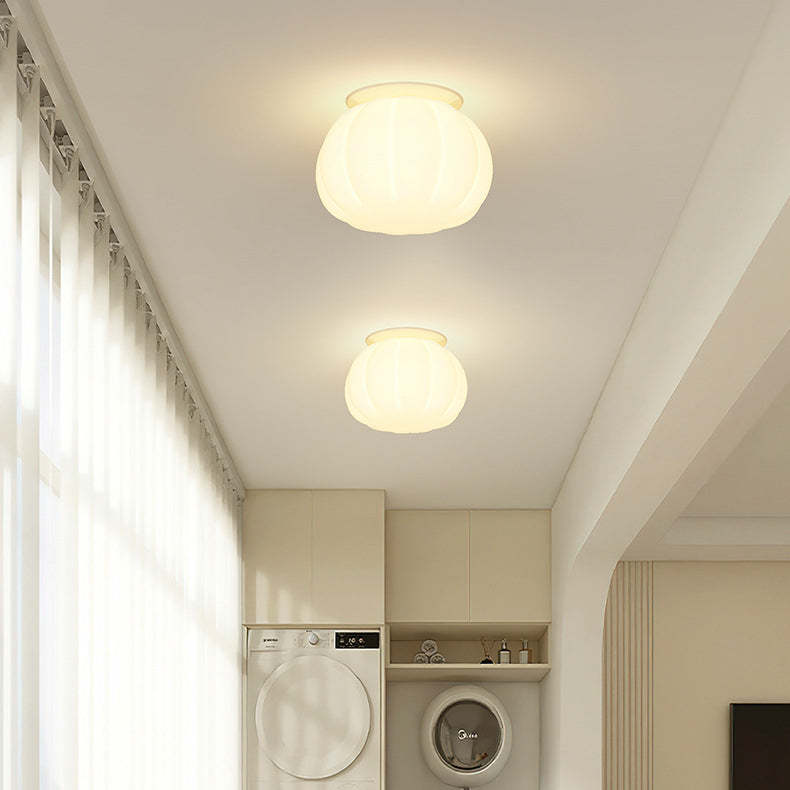 Minimalist Iron Pumpkin LED Ceiling Light