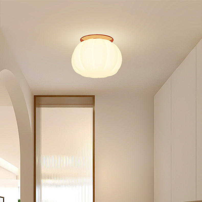 Minimalist Iron Pumpkin LED Ceiling Light