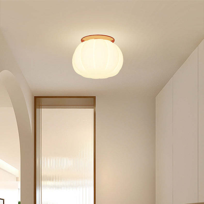 Minimalist Iron Pumpkin LED Ceiling Light