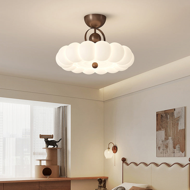 Modern Art Deco Bubble Feather Ceiling Light