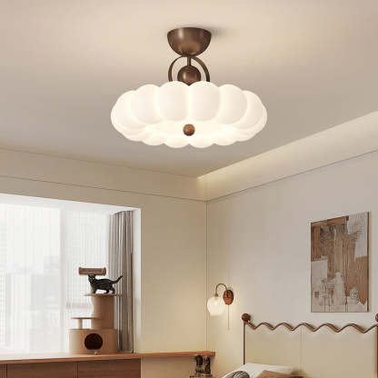 Modern Art Deco Bubble Feather Ceiling Light