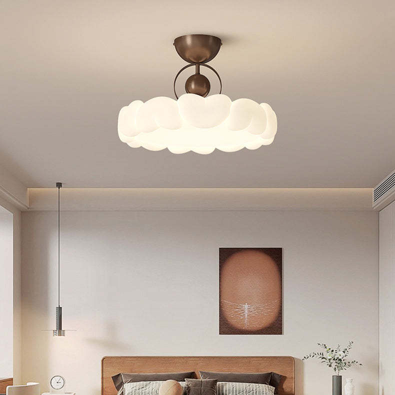 Modern Art Deco Bubble Feather Ceiling Light