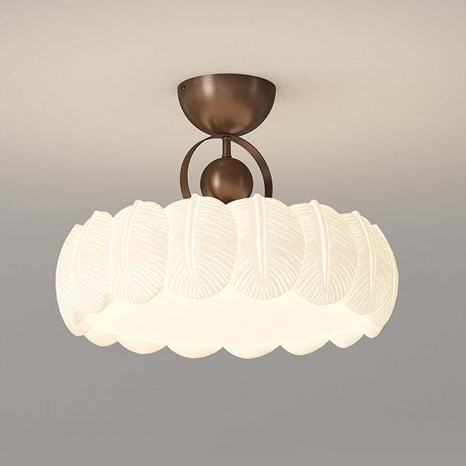 Modern Art Deco Bubble Feather Ceiling Light