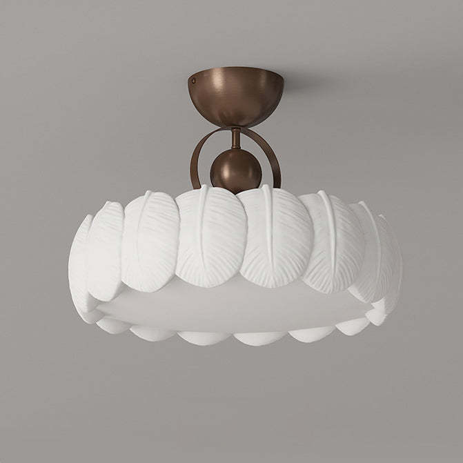 Modern Art Deco Bubble Feather Ceiling Light